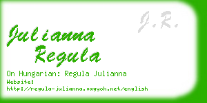 julianna regula business card